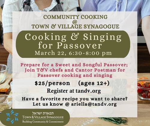 Banner Image for Passover Community Cooking & Singing